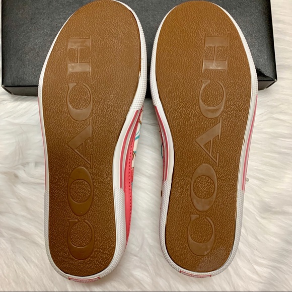 COACH MULIT-COLOR “C” ETTA SNEAKERS SIZE 6.5 NWOB - Picture 7 of 8